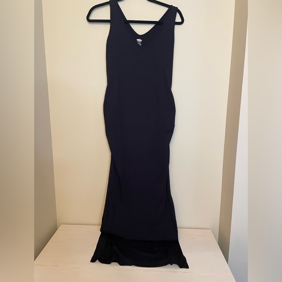 Old Navy Dresses & Skirts - Maternity XS old navy casual black maxi knit dress